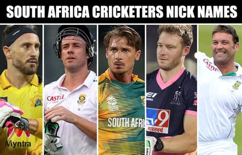 Nicknames of Famous South Africa Cricket Players | Favourite Cricketer ...