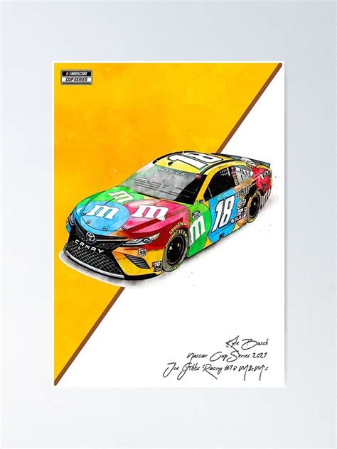 "Kyle Busch NASCAR 2021 Car Poster" Poster for Sale by josephkrown | Redbubble