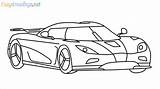 Koenigsegg Coloring Pages sketch template