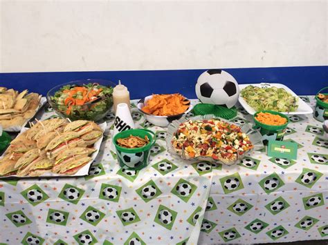 Soccer Themed Party Food Display! | Food display, Football party, Party