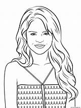 Selena Gomez Celebrity Coloring page Printable sketch template