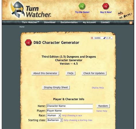 D&D Character Generator | Drupal.org