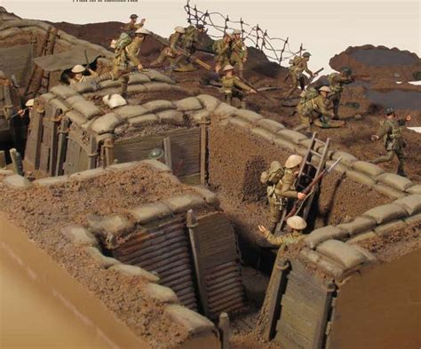 BR51014 -- WWI British Trench Section No.1, Infantry Trench with Sniper Pit