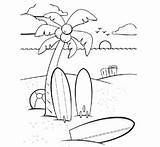 Hawaiian Surfer Beach coloring Page  Download Print Or Color Online sketch template