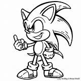 Classic Super Sonic Coloring Pages  Free & Printable sketch template