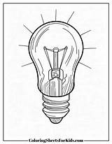 Light Bulb Coloring Pages Free Downloads  Sheets For Kids sketch template