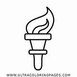 Torch Coloring Page  Ultra Pages sketch template