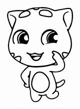 Talking Ginger Character Coloring Pages  sketch template