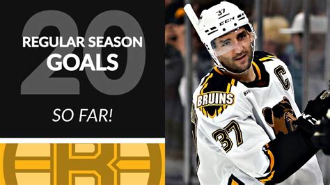 Patrice Bergeron's First 20 Goals of 22/23 NHL Regular Season - YouTube