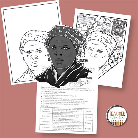 Harriet tubman one pager project – Artofit