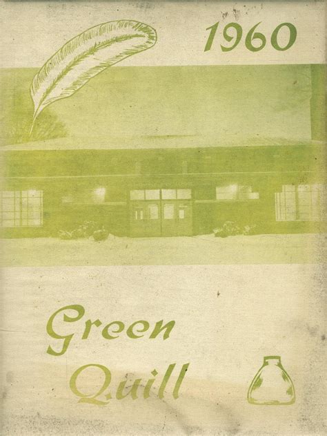 1960 yearbook from Wethersfield High School from Kewanee, Illinois