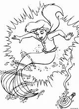 Coloriage la petite Sirene  JeColoriecom sketch template