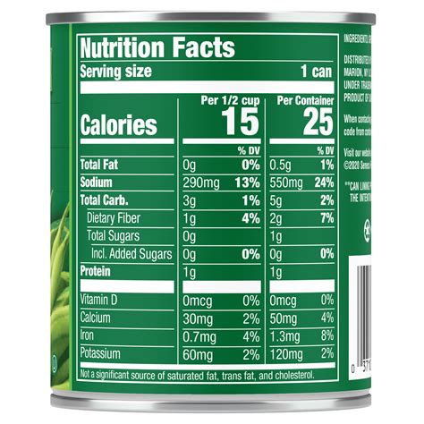 Canned Green Beans Nutrition Facts