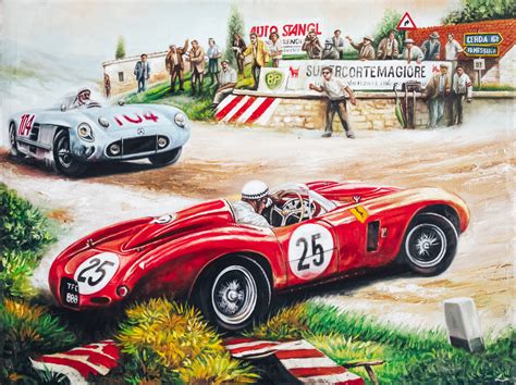 FERRARI PAINTING NO 25 – Mille Miglia Gallery