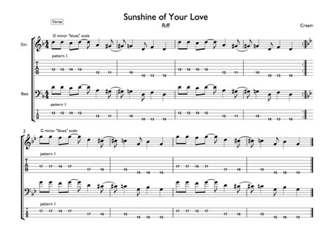 "Sunshine of Your Love" Riff Tab - Guitar Music Theory by Desi Serna