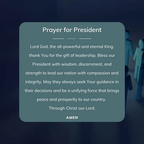 Prayer for President