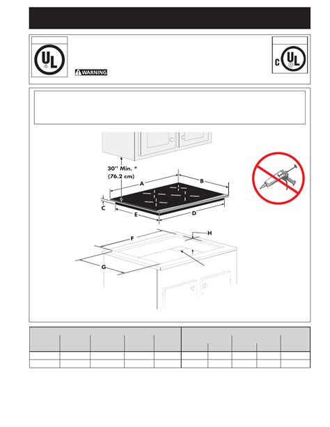 Electrolux 36'' Induction Cooktop EW36IC60LS Installation Instructions ...