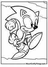 Sonic Hedgehog Coloring Page sketch template