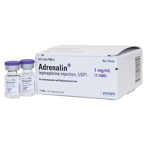 Epinephrine 1mg/ml Vial 1:1,000 for Anaphylaxis - Each - Medical Warehouse