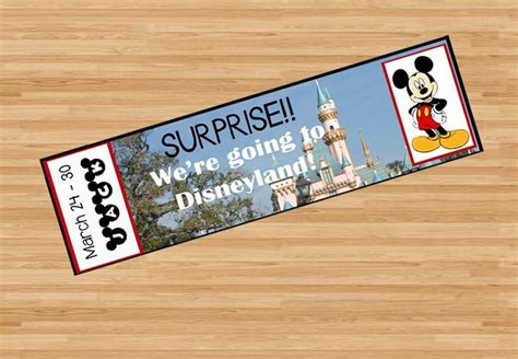 Image result for templates for we're going to disneyland | Disneyland tickets, Disney tickets ...