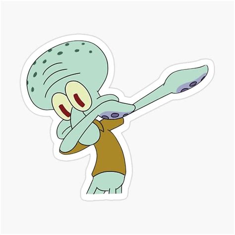 squidward dab meme sticker Sticker by stickersbyreina