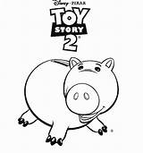 Toy Story Hamm Coloring Page sketch template