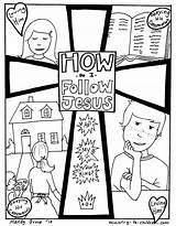 Following Jesus Coloring Pages  PDF Sunday School Works sketch template