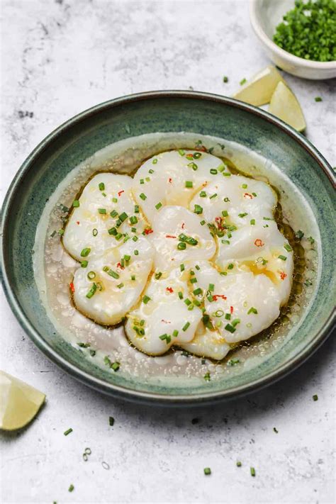 10-Minute Scallop Crudo with Soy & Ginger - Well Seasoned Studio