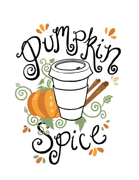 Pumpkin Spice Latte Clipart | Free download on ClipArtMag