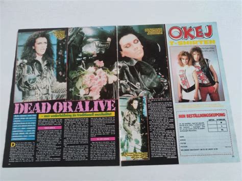 PETE BURNS DEAD OR ALIVE article/clippings OKEJ magazine 1985. $4.00 - PicClick