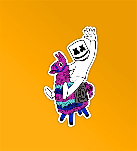 Fortnite Marshmello Sticker – Peeekaboo