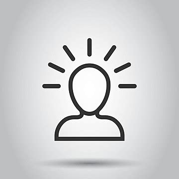 Thinking Person Icon Flat Graphic Pictogram Vector, Flat, Graphic ...