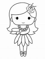 Hula Coloring Pages sketch template