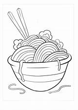 Noodle Soup Coloring Pages Free Online For Kids sketch template