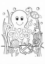 Oceans Coloring Pages  Learny Kids sketch template