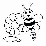 Cute Bee And Flower coloring Page  Download Print Or Color Online For sketch template