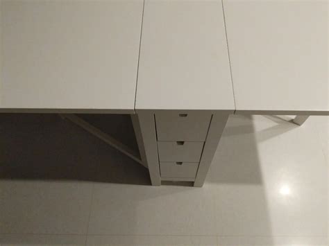 Ikea Table - Norden (Gateleg table) (white), Furniture & Home Living, Furniture, Tables & Sets ...