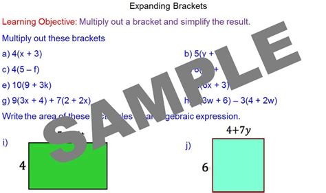 Expanding Algebraic Expressions