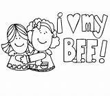 I Love My BFF coloring Page  Download Print Or Color Online For Free sketch template