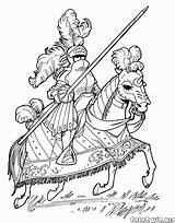 Coloring Pages Chevalier Coloriages Chevaliers Horse Coloriage Dessin  sketch template