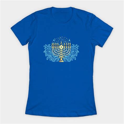 Golden menorah for Hanukkah by annartshock | Menorah, Shirts, Clothes gift