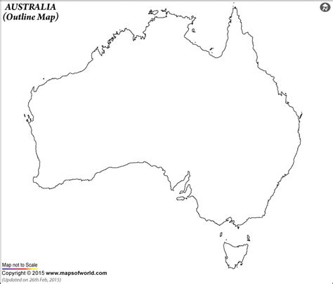 Blank Map of Australia | Australia map, Map outline, Map