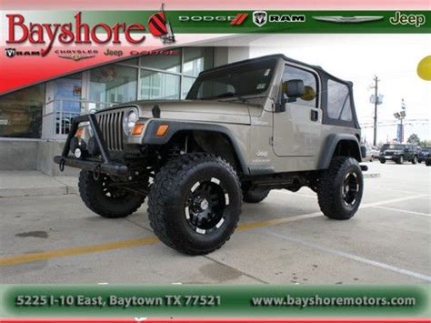 Buy used 2003 Jeep Wrangler Soft Top Automatic in Baytown, Texas ...