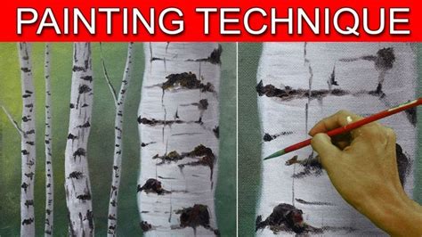 How to Paint Birch Tree Trunks by JM Lisondra | Birch tree painting, Tree painting, Birch tree art