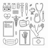 Medicine Coloring Page sketch template