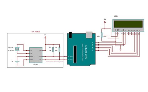 Real Time Clock Circuit Diagram