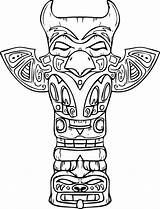 Free Printable Totem Pole Coloring Pages For Kids sketch template