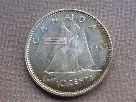 1965 Canadian Silver Dime Item 1225