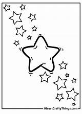 Plain Star Coloring Pages sketch template
