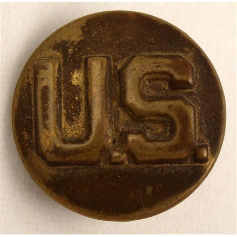 WWII U.S. Army Military Pin Brass 2 Clutchback